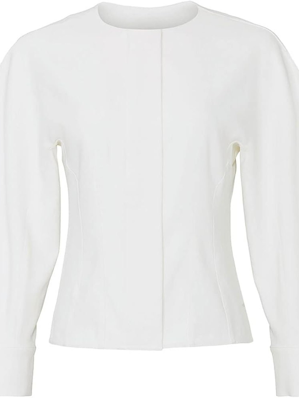 Tibi Structured White Jacket Top